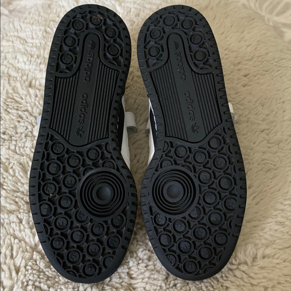 Adidas White and Black Velcro Sneakers - Picture 4 of 6